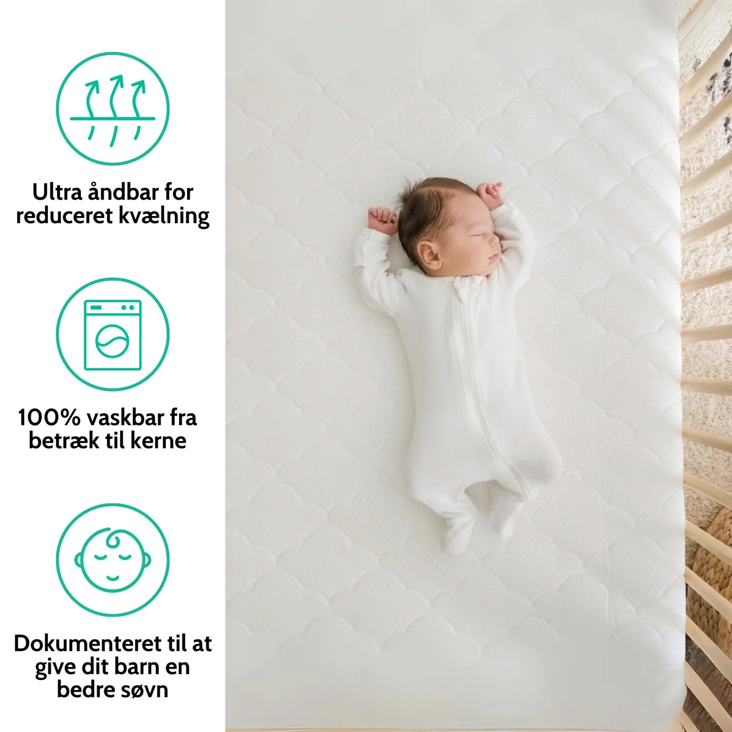 Åndbar BabyBumb™ madras for optimal søvn - 1# Bedst i test